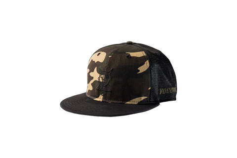 Camo and Black Snapback