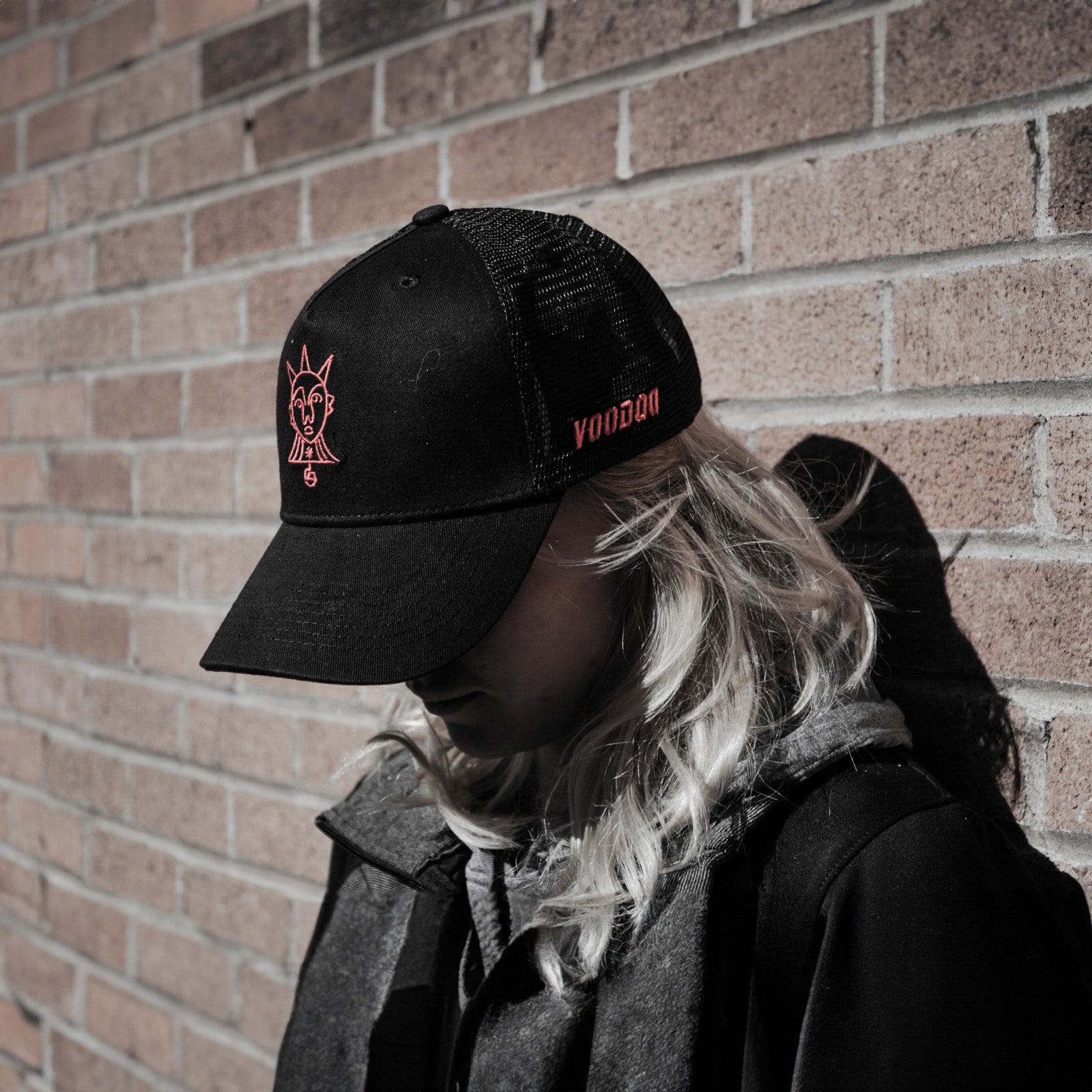 Voodoo Rope Hat Voodoo Cycles: Red Stitch Trucker Hat